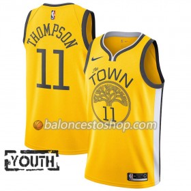 Camiseta Niños NBA Golden State Warriors Klay Thompson 11 2018-19 Nike Amarillo Swingman